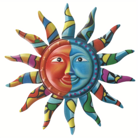 1pc, Creative Metal Sun Wall Decor, Metal Wall Art Decorative Pendant, Celebration Decor 1pc, Creative Metal Sun Wall Decor, Metal Wall Art Decorative Pendant, Celebration Decor